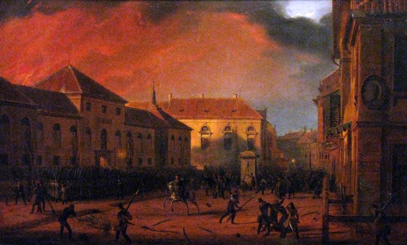 Marcin Zaleski Capture of the Arsenal in Warsaw, 1830. oil painting image